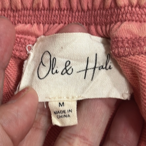 (W2) Oli & Hali mineral wash wide leg joggers, size M - Picture 8 of 13